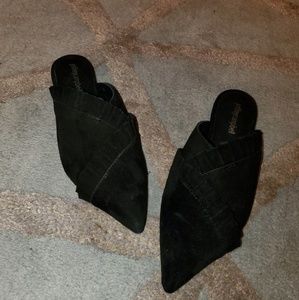 Jeffery Campbell black slippers